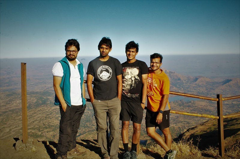 Kalsubai highest peak of Maharashtra with friends