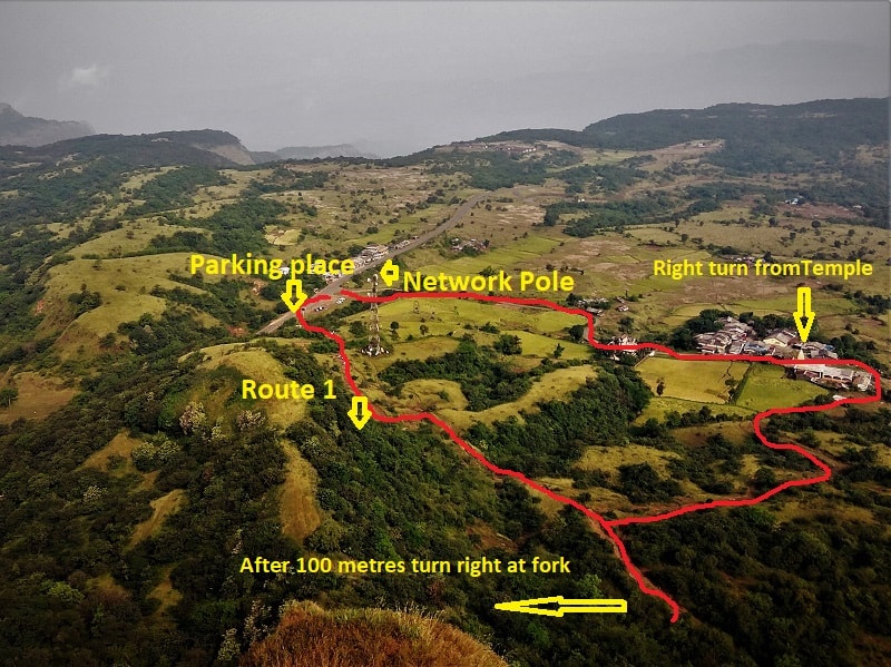 Korigad Fort Trek trail